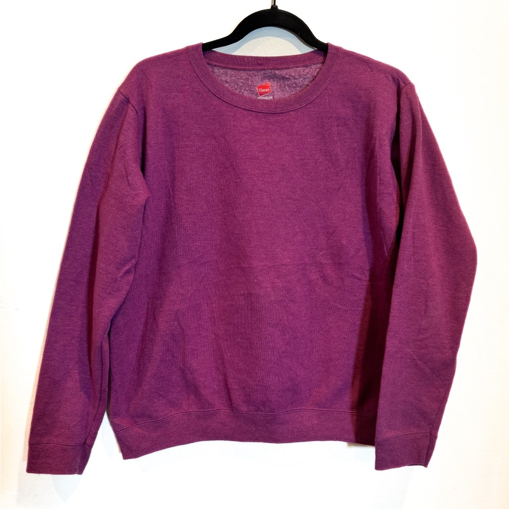 Hanes Premium Comfort Women’s Sweatshirt - Purple Size Medium